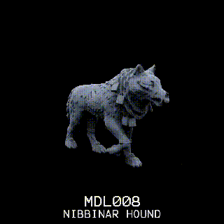 mdl005 nibbinar hound dog desert miniature sci-fi model tabletop dungeons dragons dnd 3d print model - Mito3D