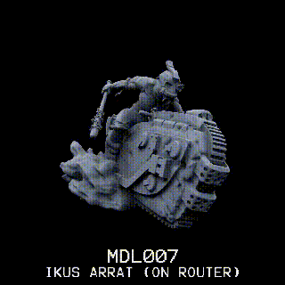 mdl007 ikus arrat bike soldier desert miniature sci-fi model tabletop dungeons dragons dnd 3d print model - Mito3D