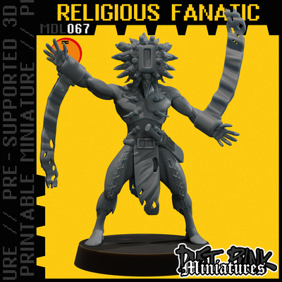 mdl067 religioso fanático pre supported jogos deserto viajante guerreiro explorador caçador areia poeira sci fi nômade andador distópico apocalipse grunge fantasia utilitário tampo mesa procuração tribal dançarino 3d print model - Mito3D