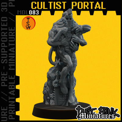 mdl083 culist portale pre supported gioco deserto viaggiatore ibrido cacciatore sabbia polvere sci fi nomade camminatore distopico apocalisse grunge cyber stregoneria tavolo proxy magia 3d print model - Mito3D