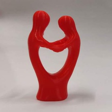 meaning love art woman men dad mom family hugging mean abstract statue hug sculpture 3d print model - Mito3D