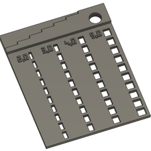 measurement gadget small rectangle 3d print model - Mito3D