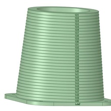 misurazione cono rings diametro 121 150 mm attrezzo lukez ring 3d print model - Mito3D