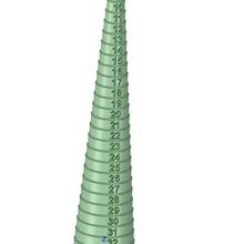 measuring cone o-rings diameter 4-35 mm tool lukez 4 35 o-ring 3d print model - Mito3D