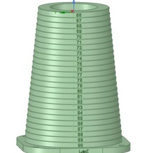 measuring cone o-rings diameter 66-90 mm tool lukez 66 90 o-ring 3d print model - Mito3D