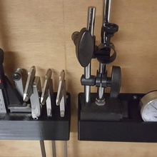 measuring tools organizer calipers holder dial gauge indicator digital mesuring tool 3d print model - Mito3D