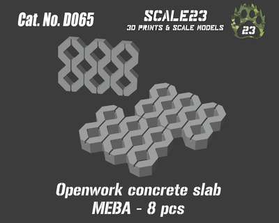 meba concrete slab 3d print model - Mito3D