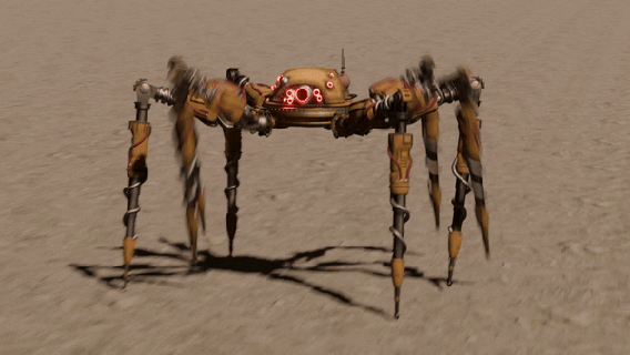 mecanoara factorio rigged 3d model Game spidertron mechano-spider spider game animated lively vehicle 3d print model - Mito3D