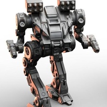 mech oscuro capra config miniature wargaming battletech sci fi serbatoio tavolo robot futuro mecha 3d print model - Mito3D