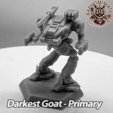 mech-darkest goat primary miniatures wargaming battletech sci-fi tank mech tabletop robot future mecha 3d print model - Mito3D