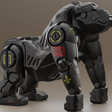 mech kong Sanat esnek hayvan mekanik Sert yüzey robot oyuncak 3d print model - Mito3D
