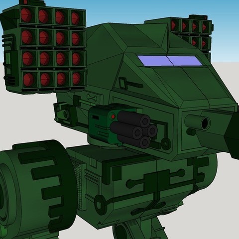 mech warrior game combat fight giant mechwarrior model robot weapon robots 3D print model - Mito3D