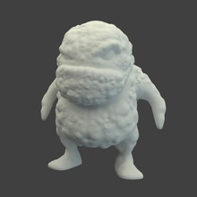 mecha blob nude art toy impression 3d 3d print model - Mito3D