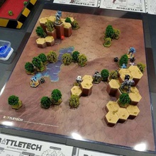 mecha hex collines désertiques de l'ensemble 2 jeu american wargame terrain jouet 3d print model - Mito3D