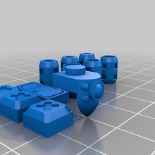 mecha parts mf0 mobile frame 0 lego compatible zero robot model_robots 3d print model - Mito3D