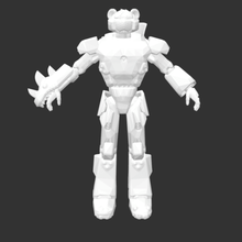 mecha líder de equipe jogo jogar robô mulheres a figura fortnite pele animais 3d print model - Mito3D