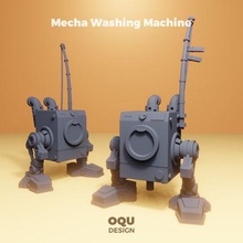 mecha lessive machine tueur Jeu robot cyberpunk sci drôle 3d print model - Mito3D