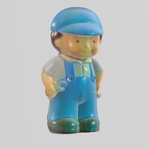 mécanicien jouer homme figurine 3D print model - Mito3D