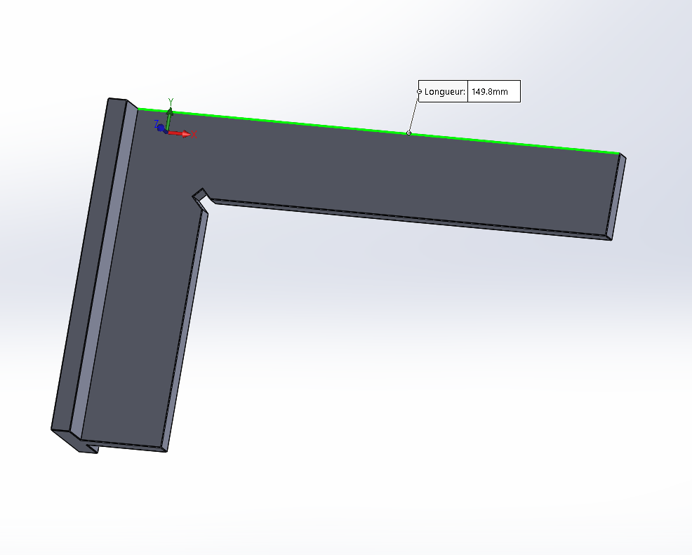 mechanic's square mechanics carpentry rule 3D print model - Mito3D