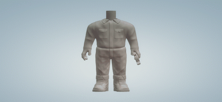 mecánico cuerpo funko popular hombre arte personalizado 3d print model - Mito3D