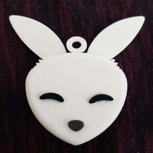 mechanical bunny pendant gears jewelry necklace 3d print model - Mito3D