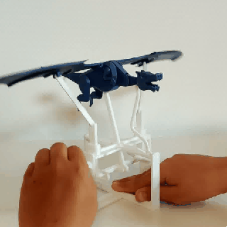 mécanique dragon automate automatiser canique monstre jouet art lézard zard 3d print model - Mito3D
