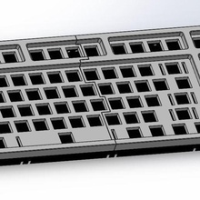 mekanik klavye - mech tkl gadget bilgisayar tenkeyless 10 teensy20 teensy boyutu anahtarsız keycaps hack diy diğer yıldızımız cherry mx kiraz 3d print model - Mito3D