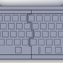 mechanische Tastatur - monolith gadget computer teensy20 teensy Größe mechanisch ist Tastenkappen diy costar cherry mx 65 Prozent 3d print model - Mito3D