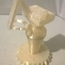 mechanical lamp home mecapsuleur led 3d print model - Mito3D