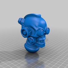 mechanical puppet head 40k bits cyborg heads marine puppetwar robot skeleton undead warhammer hobby 3d print model - Mito3D