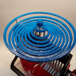 meccanico increspature acqua gocciolina giocattolo scrivania pezzo arte flusso onda 3d print model - Mito3D