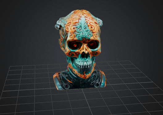 mechanical skull majesty game 3D print model - Mito3D