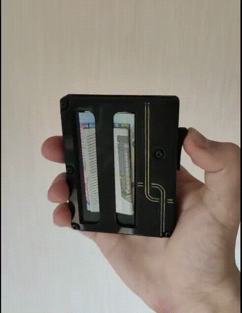 mecánico inteligente billetera tarjeta titular 3D print model - Mito3D