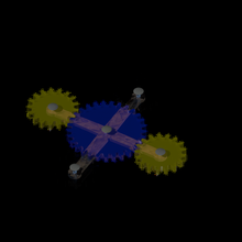 mechanical spinner spiner game mechanic wheel fun casual easy math art 3d print model - Mito3D