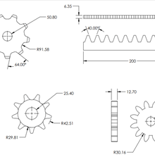 mechanical system part tool transmission sprocket gear engineering engineer 3d print model - Mito3D