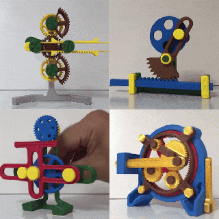 mechanical toys package four 3d print model - Mito3D