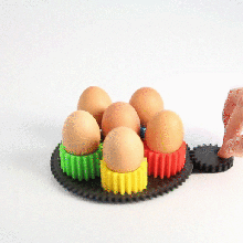 mechanicaleggholder casa cocina comedor mecánica los engranajes engranaje de huevo el pascua easteregg la 3d print model - Mito3D