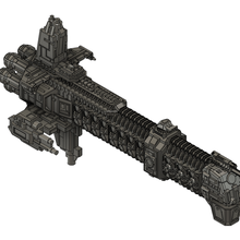 mechanicus battleships game toy bfg battlefleet gothic 3d print model - Mito3D