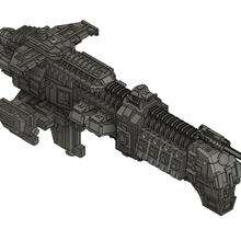 mechanicus cruiser game battlefleet gothic bfg 3d print model - Mito3D
