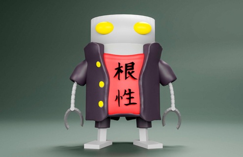 Dopo scienza finzione steampunk robot modello futuro anime 3d print model - Mito3D
