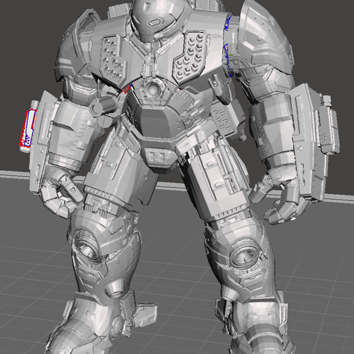 Mechbuster atlante gioco mecha hulkbuster mech americano bot robot 3D print model - Mito3D