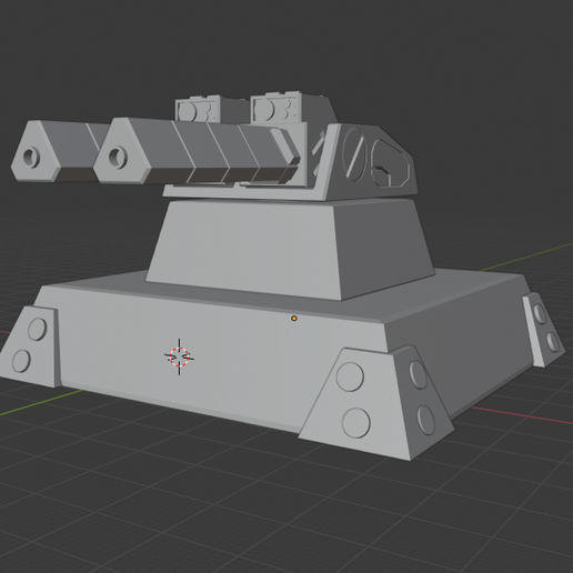 mechcommander 2 terrain orbital cannon american mecha tank battletech mech mechwarrior 3D print model - Mito3D
