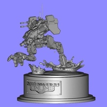 mechwarrior online locust statua arte 3d print model - Mito3D