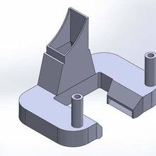 mecreator2 condotto della ventola - bauteilk hler v4 strumento Stampante 3d parti 3d print model - Mito3D