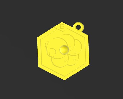 medabot keychain medal 3d print model - Mito3D