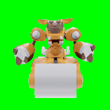 medabots Medarot hpp00 hippopotame Jeu 3d print model - Mito3D