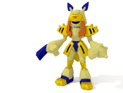 medabots sumilidon Game action articulated assembly figure japanese goal metabee moving pieces poseable toy game 3d print model - Mito3D
