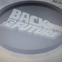 medaillon indietro futuro art segni loghi retour vers le futur film ritorno 3d print model - Mito3D