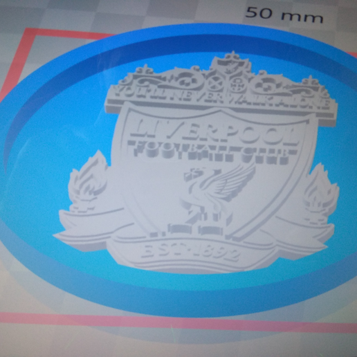 medaillon liverpool fc art signs logos football 3D print model - Mito3D