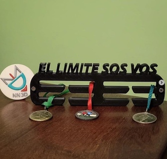 madalya Kulp destek madalyalar kolye Çalıştırmak koşucular komisyoncu egzersiz logolar duvar 3d print model - Mito3D